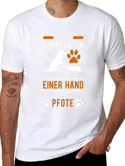 Dog Paw Print T-Shirt: In My Darkest Hour