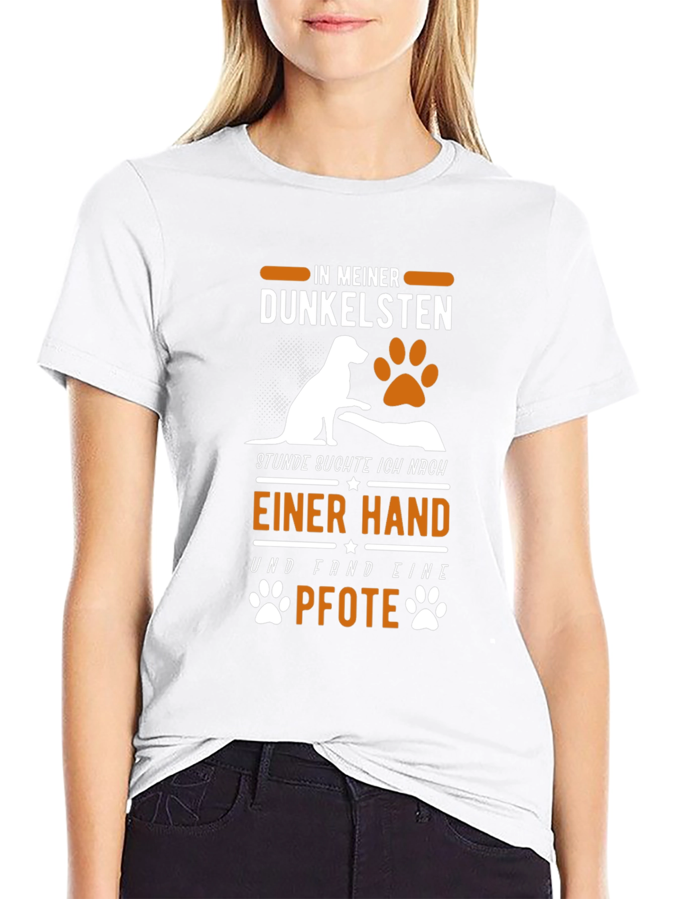 Dog Paw Print T-Shirt: In My Darkest Hour