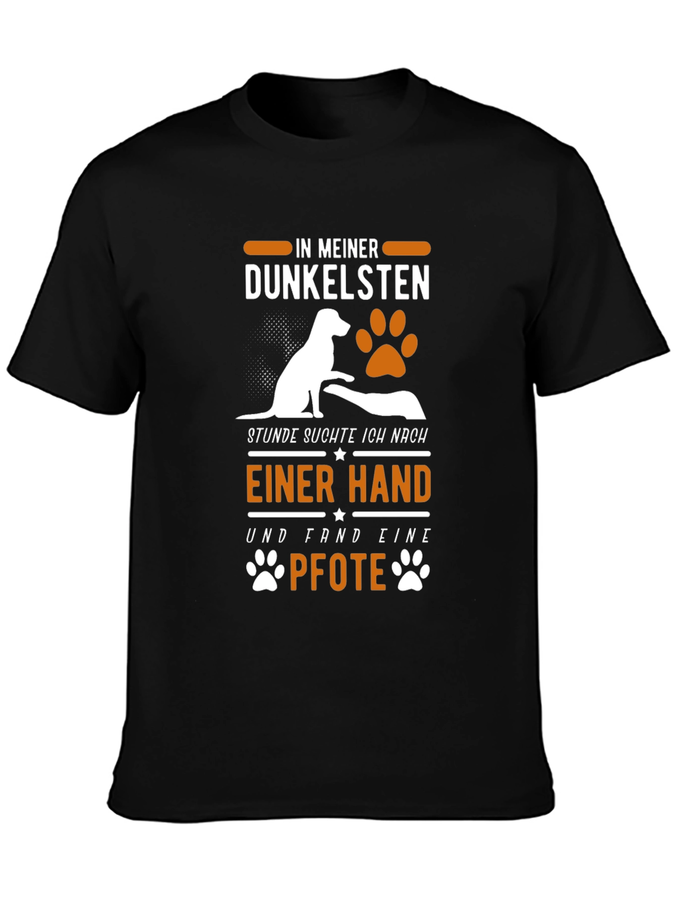 Dog Paw Print T-Shirt: In My Darkest Hour