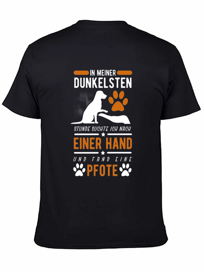Dog Paw Print T-Shirt: In My Darkest Hour