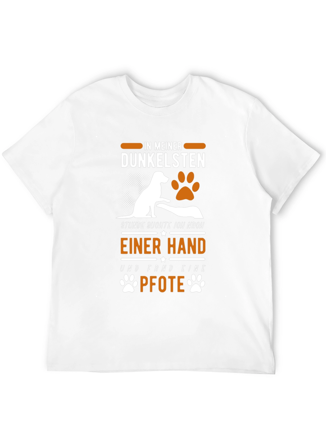 Dog Paw Print T-Shirt: In My Darkest Hour