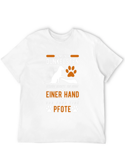 Dog Paw Print T-Shirt: In My Darkest Hour