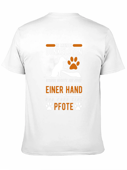 Dog Paw Print T-Shirt: In My Darkest Hour