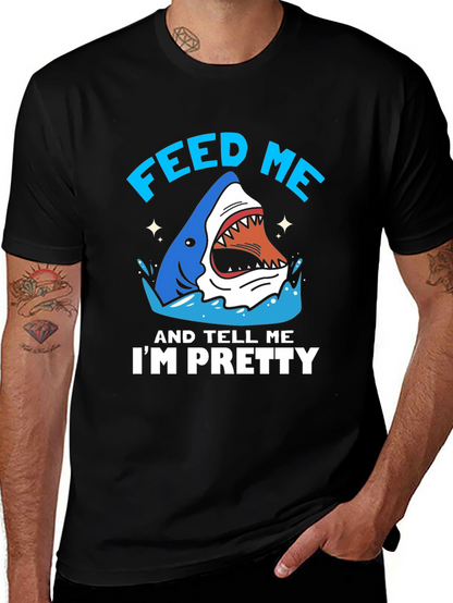 Feed Me Shark T-Shirt - Funny Ocean Lover Tee