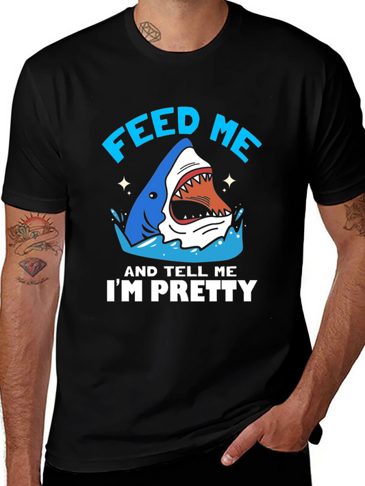 Feed Me Shark T-Shirt - Funny Ocean Lover Tee