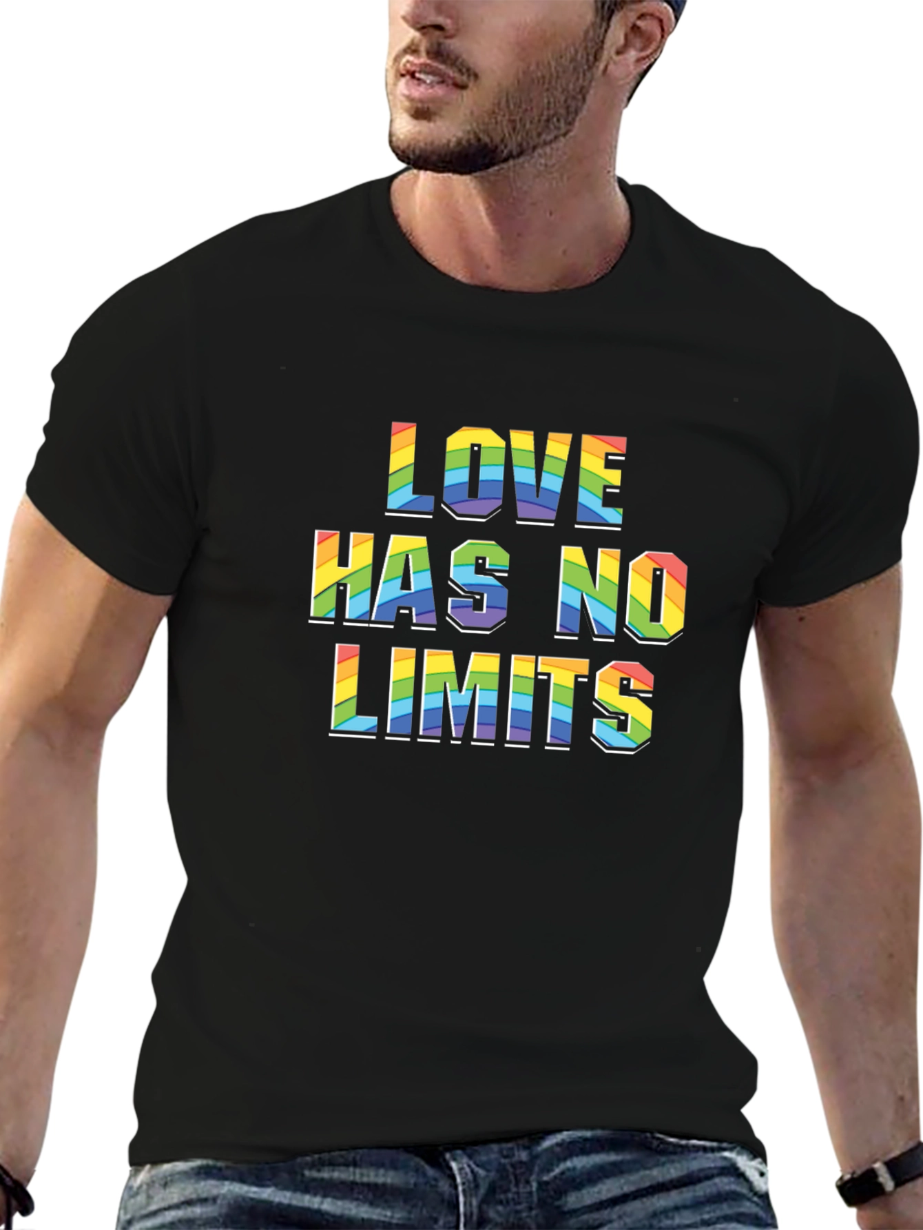 Love Has No Limits Rainbow Graphic T-Shirt