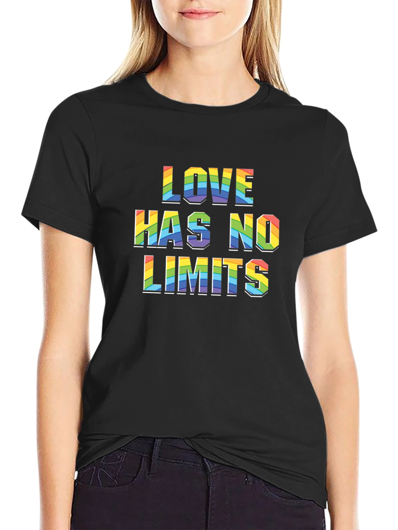 Love Has No Limits Rainbow Graphic T-Shirt