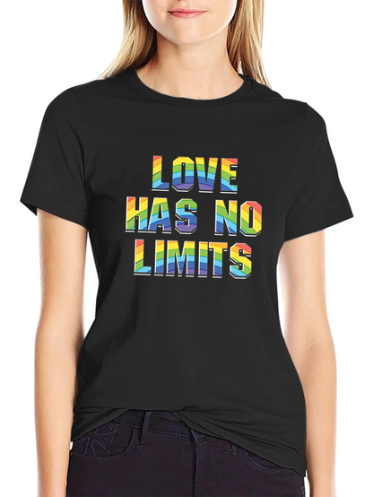 Love Has No Limits Rainbow Graphic T-Shirt