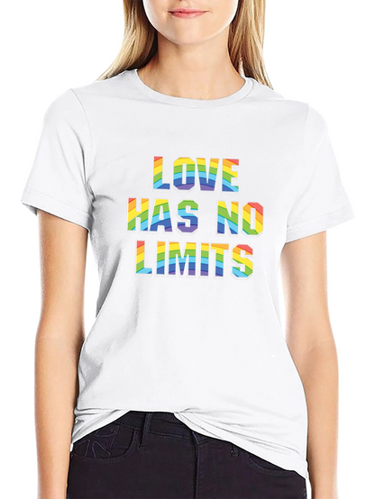 Love Has No Limits Rainbow Graphic T-Shirt