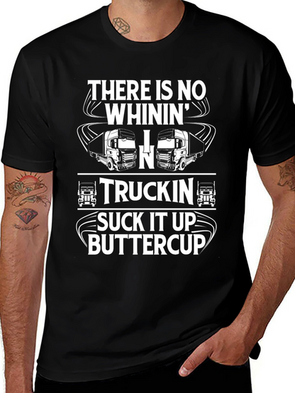 Truckin Suck It Up Buttercup Black T-Shirt