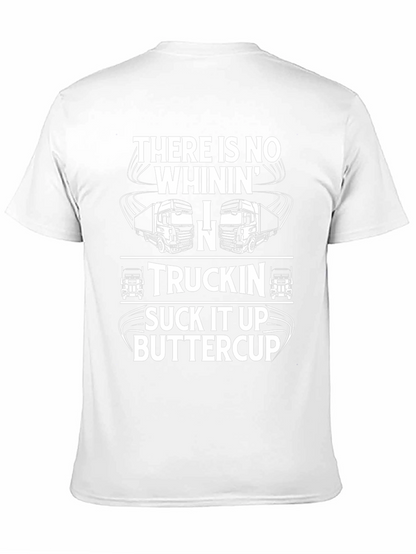 Truckin Suck It Up Buttercup Black T-Shirt