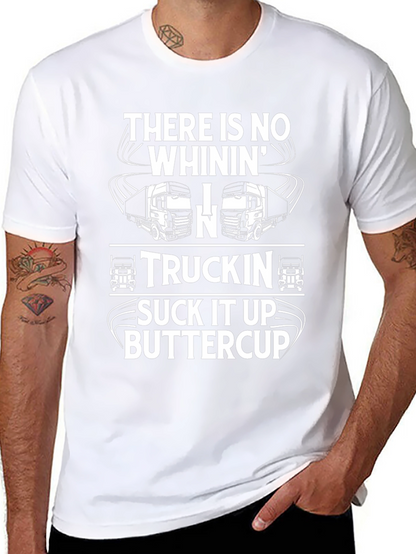 Truckin Suck It Up Buttercup Black T-Shirt