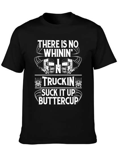 Truckin Suck It Up Buttercup Black T-Shirt