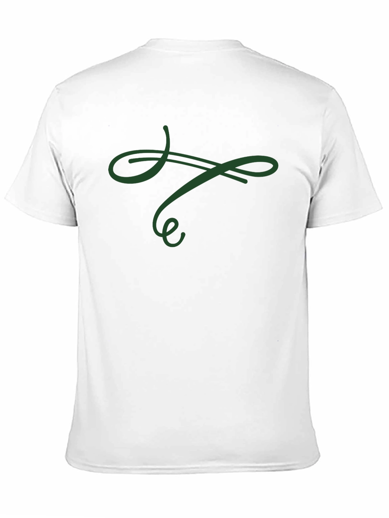 Elegant Swirl Black T-Shirt