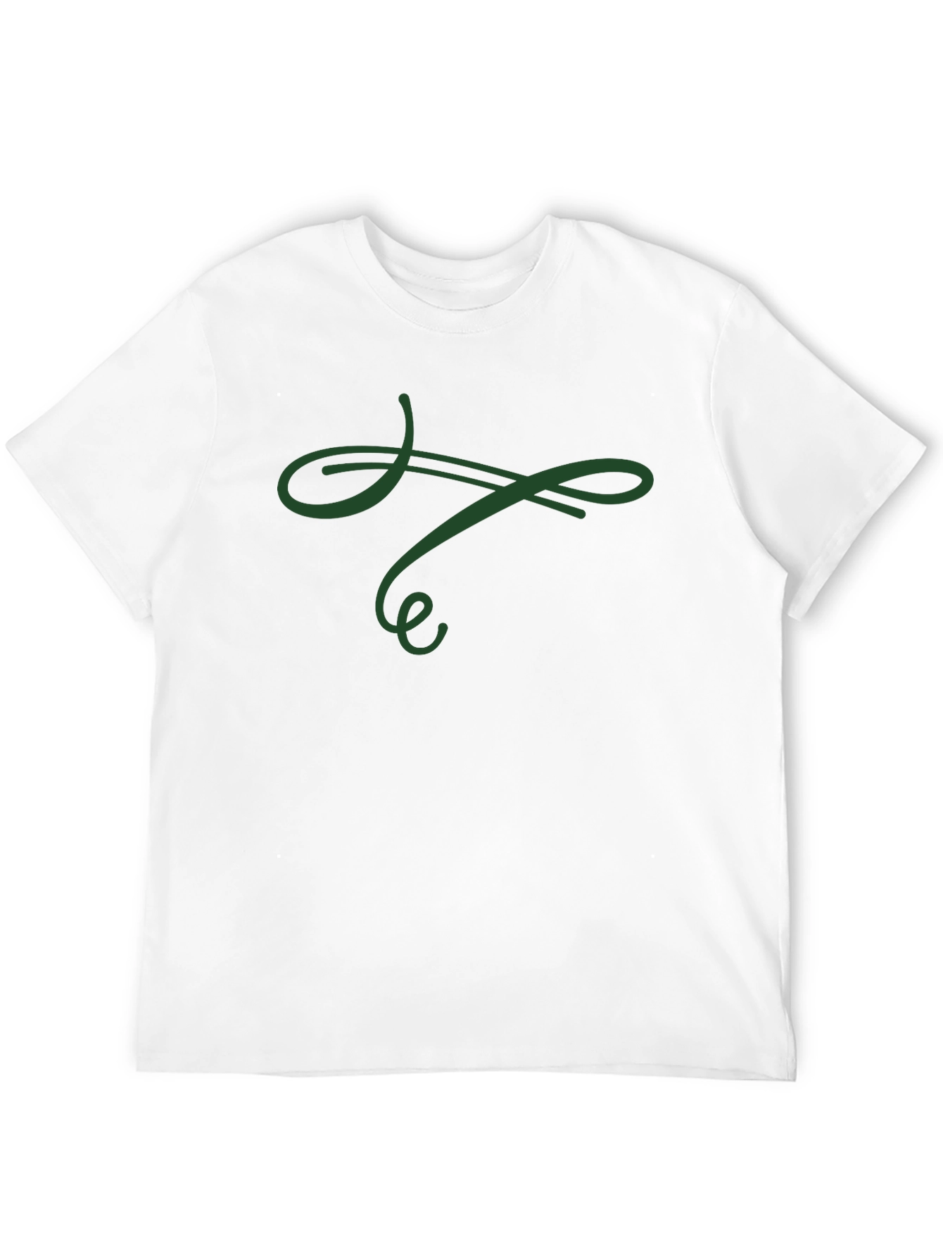 Elegant Swirl Black T-Shirt