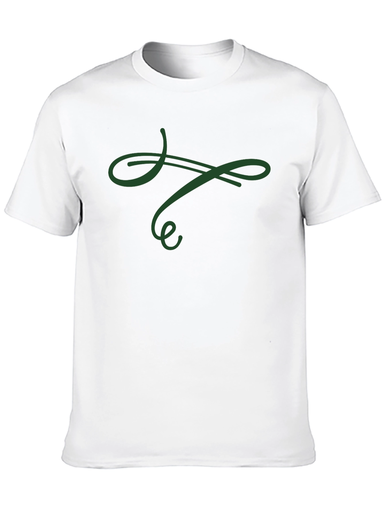 Elegant Swirl Black T-Shirt