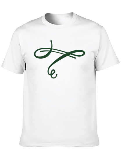 Elegant Swirl Black T-Shirt