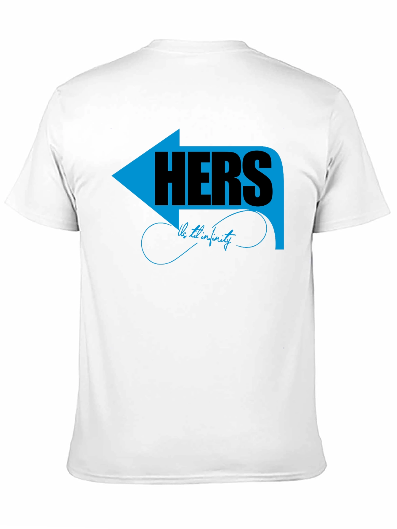 Matching Couple Hers T-Shirt - Arrow Graphic Design