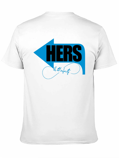 Matching Couple Hers T-Shirt - Arrow Graphic Design