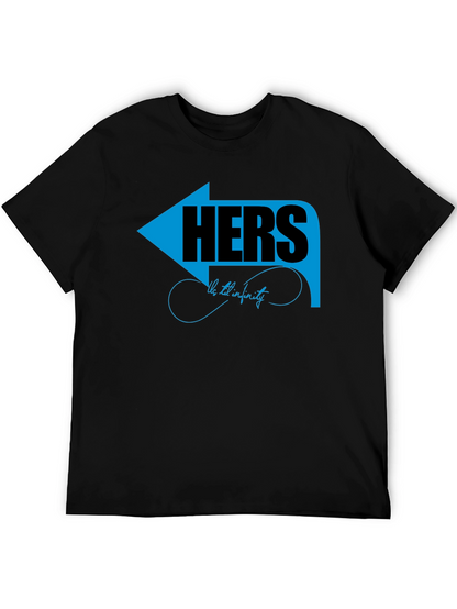 Matching Couple Hers T-Shirt - Arrow Graphic Design