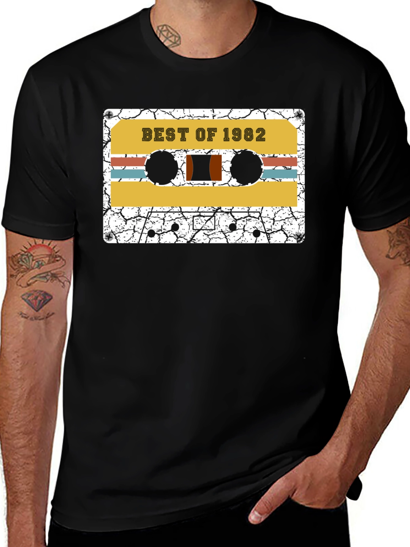 Best of 1982 Cassette Tape Graphic T-Shirt