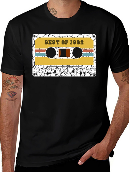 Best of 1982 Cassette Tape Graphic T-Shirt