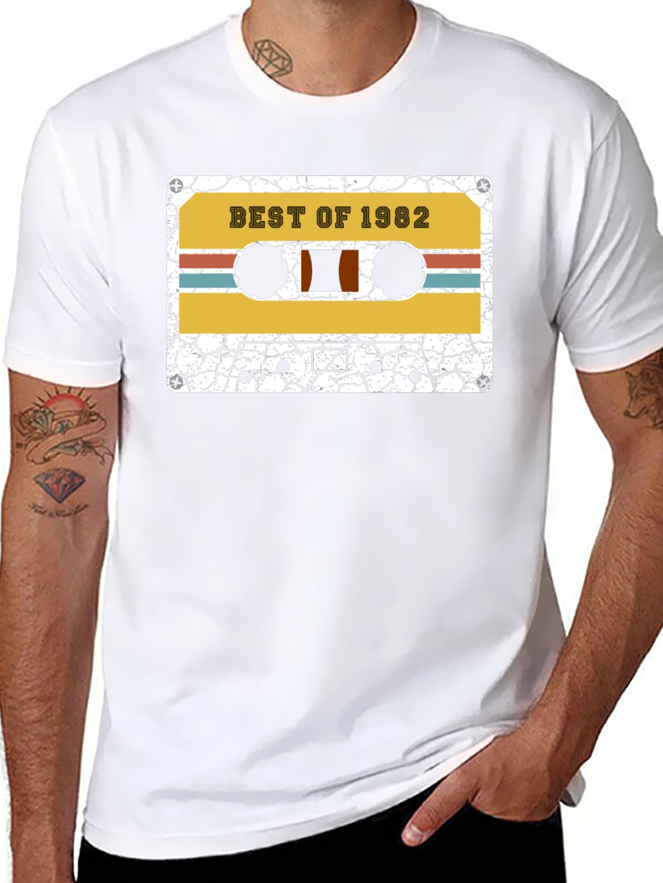 Best of 1982 Cassette Tape Graphic T-Shirt
