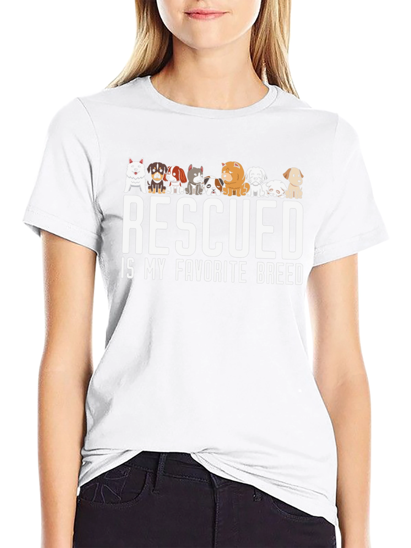 Rescued is My Favorite Breed T-Shirt