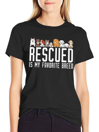 Rescued is My Favorite Breed T-Shirt