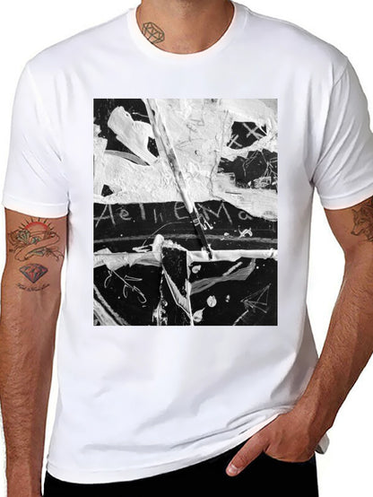 Abstract Art Black T-Shirt: Unique Graphic Tee