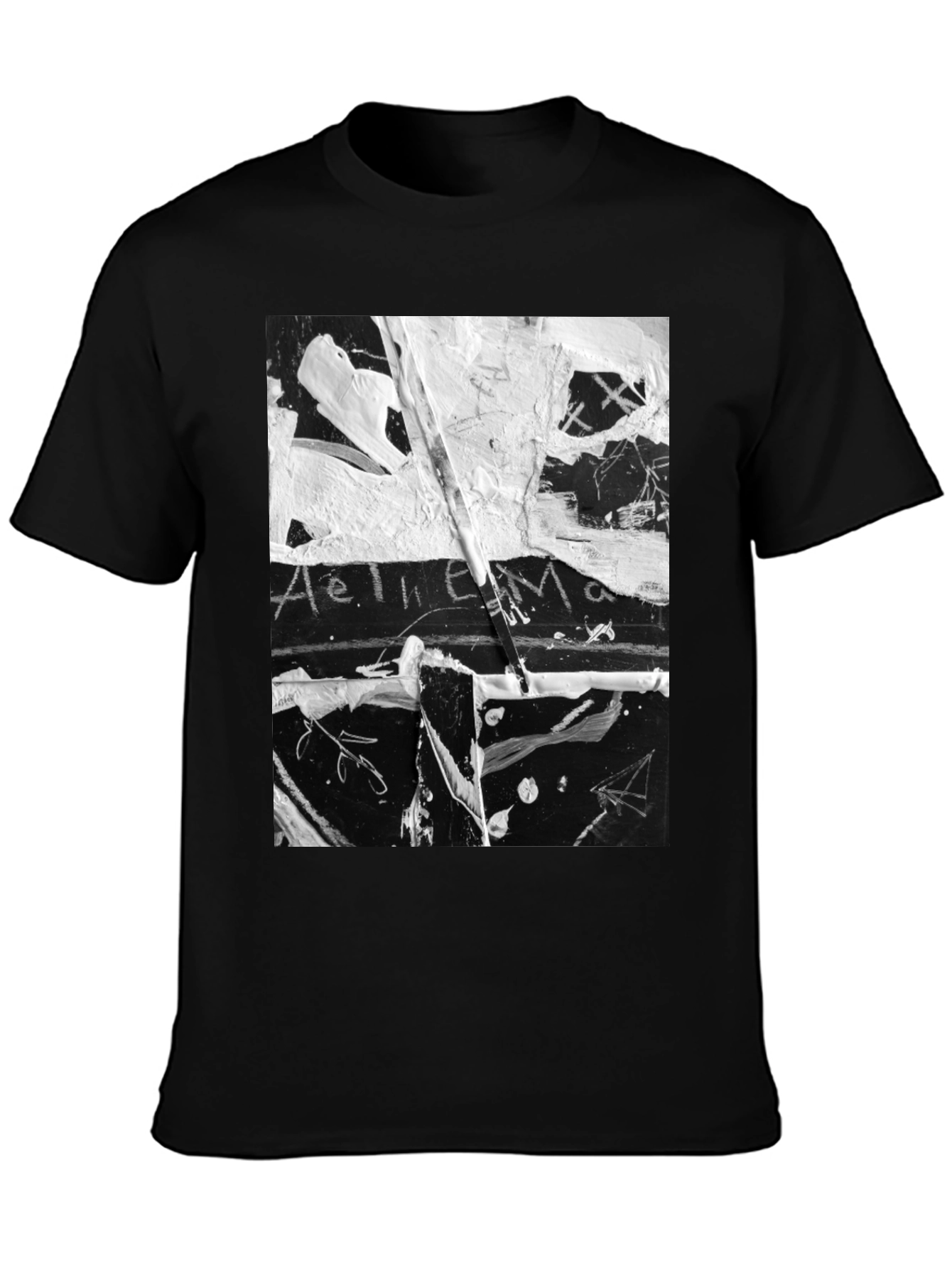 Abstract Art Black T-Shirt: Unique Graphic Tee