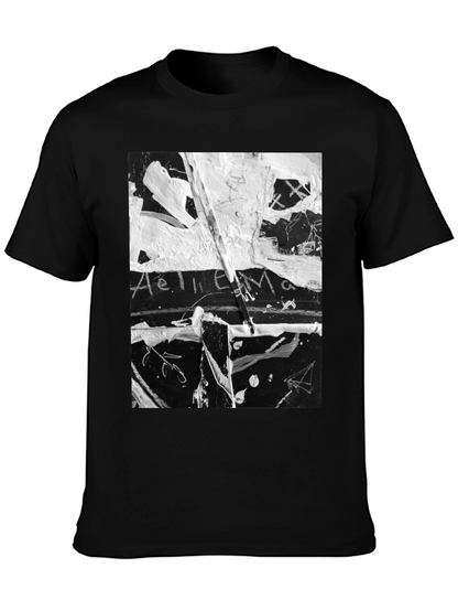 Abstract Art Black T-Shirt: Unique Graphic Tee
