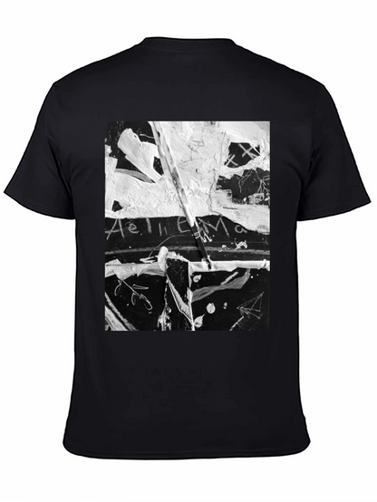 Abstract Art Black T-Shirt: Unique Graphic Tee