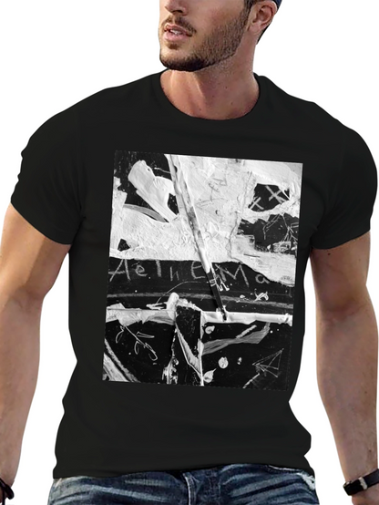 Abstract Art Black T-Shirt: Unique Graphic Tee