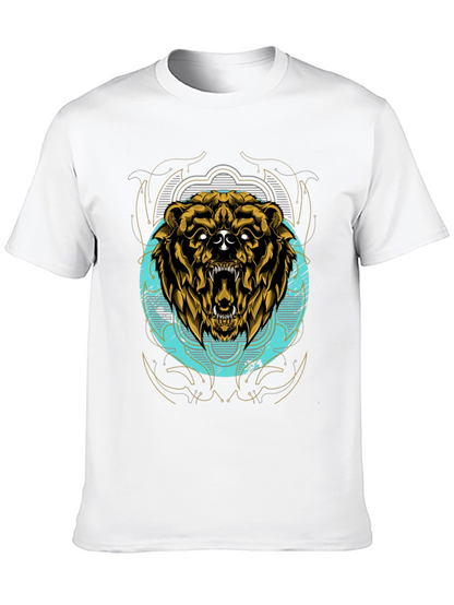Grizzly Bear Graphic Tee - Mens Black T-Shirt