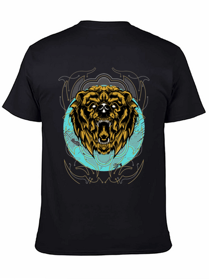 Grizzly Bear Graphic Tee - Mens Black T-Shirt