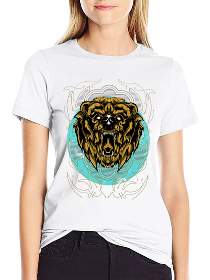 Grizzly Bear Graphic Tee - Mens Black T-Shirt