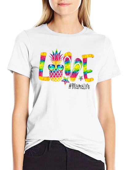 Mama Life Love Tie Dye T-Shirt