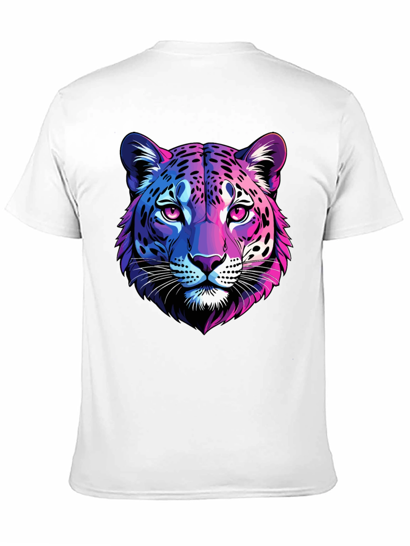 Neon Leopard Graphic Tee - Mens Black T-Shirt