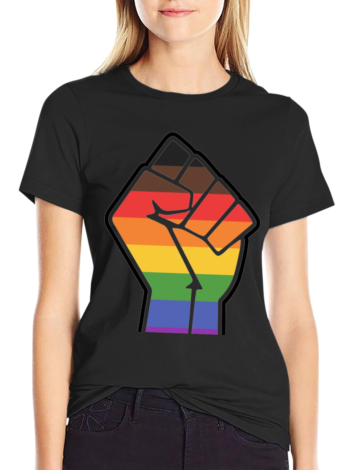 Pride Fist Black T-Shirt