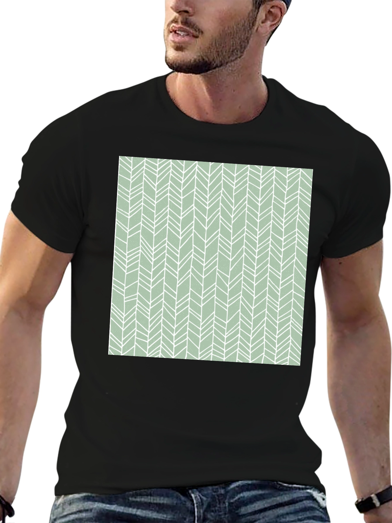 Patterned Graphic Tee - Casual Comfort