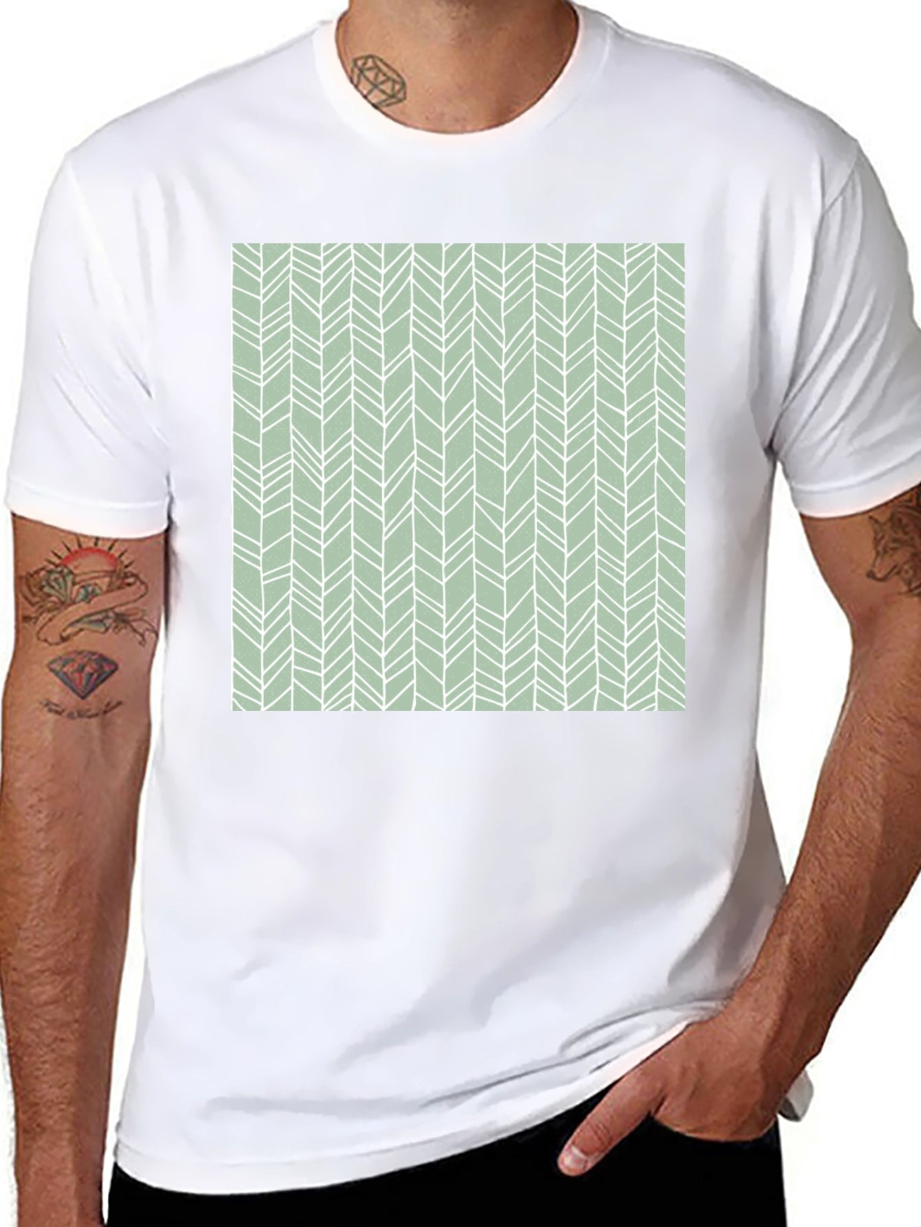 Patterned Graphic Tee - Casual Comfort