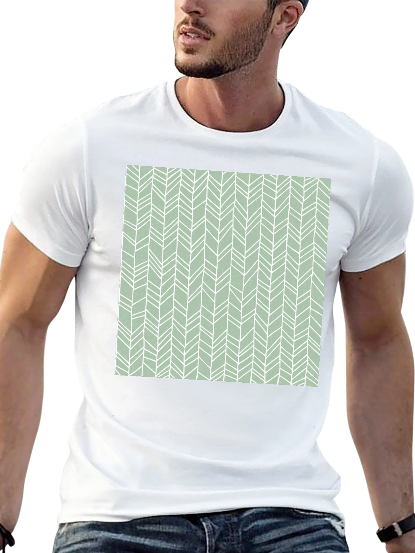 Patterned Graphic Tee - Casual Comfort