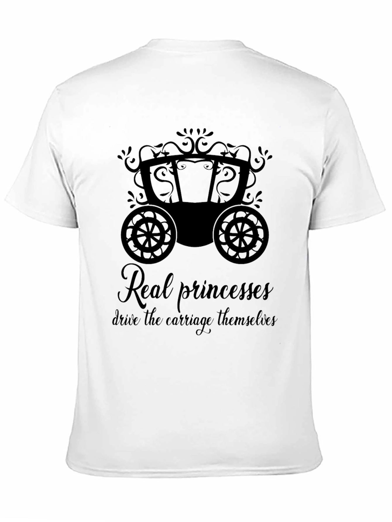 Princess Carriage Graphic Tee - Empowerment T-Shirt