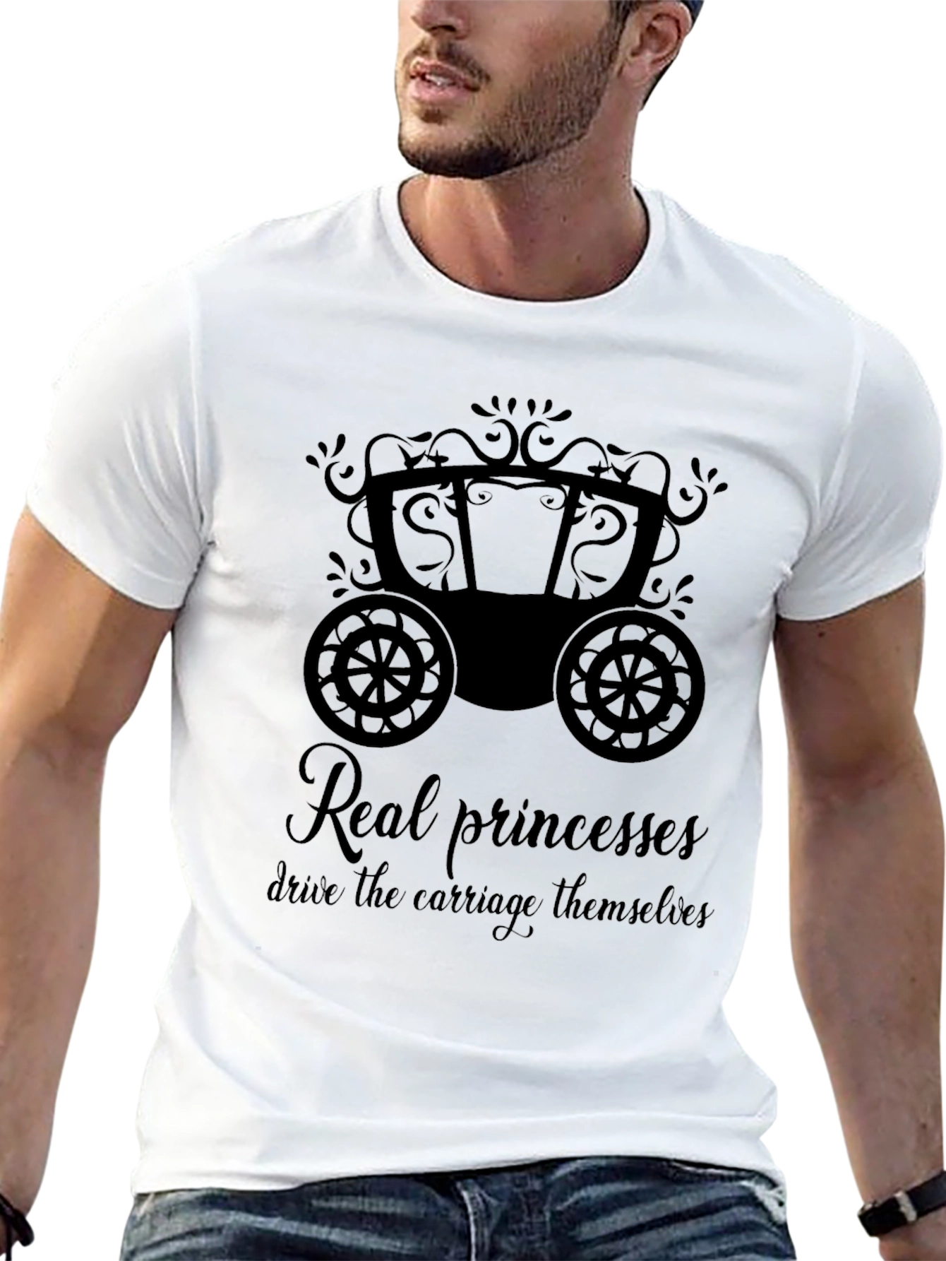 Princess Carriage Graphic Tee - Empowerment T-Shirt