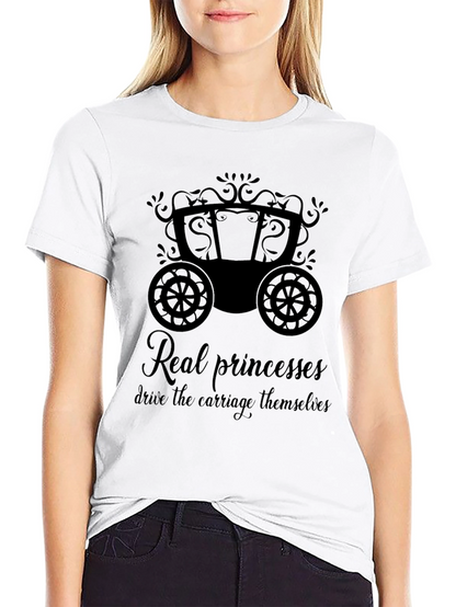 Princess Carriage Graphic Tee - Empowerment T-Shirt