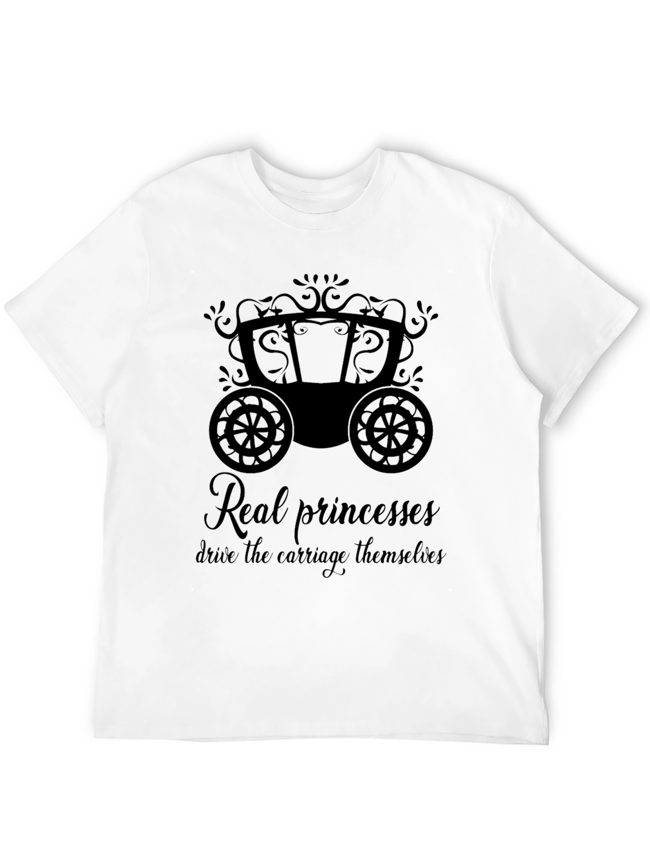 Princess Carriage Graphic Tee - Empowerment T-Shirt