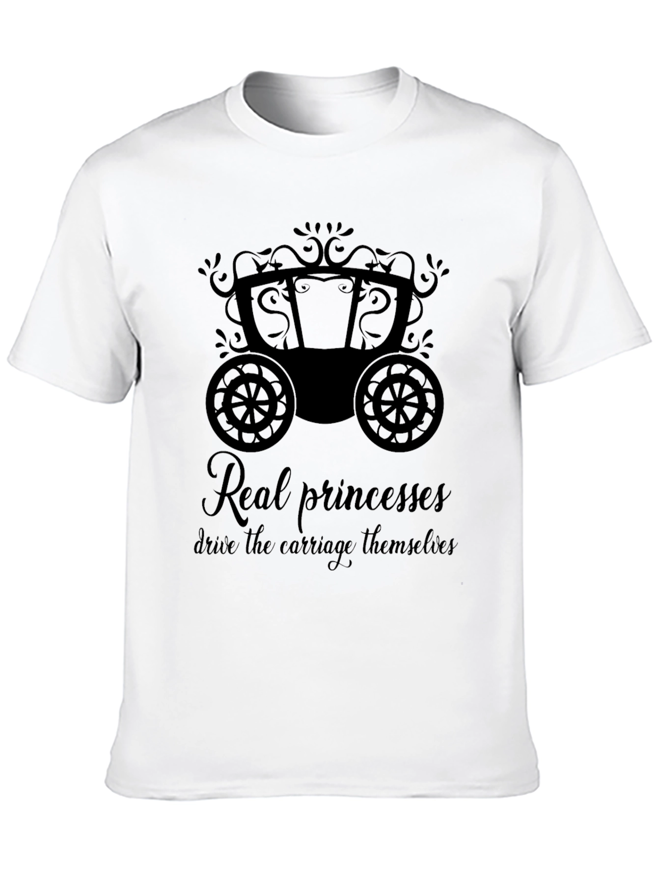 Princess Carriage Graphic Tee - Empowerment T-Shirt
