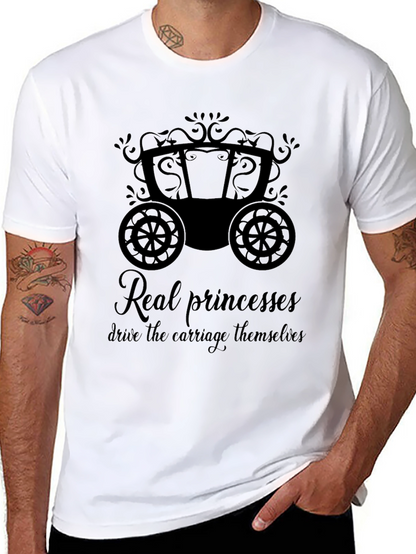 Princess Carriage Graphic Tee - Empowerment T-Shirt