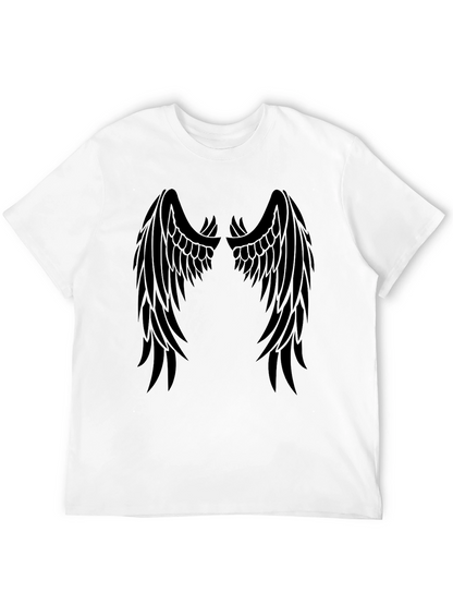 Angel Wings Graphic T-Shirt - Black Tee